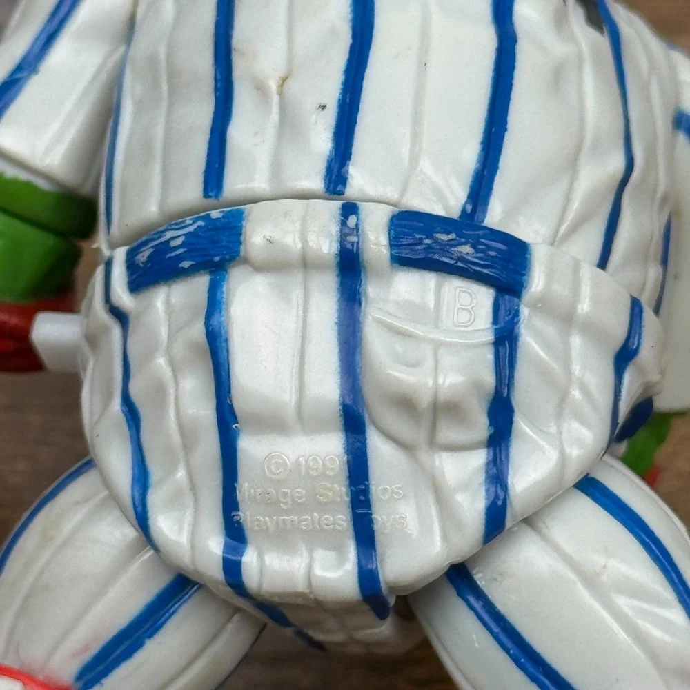 Vintage 1991 TMNT Grand Slammin Raph Action Figure Teenage Mutant Ninja Turtles